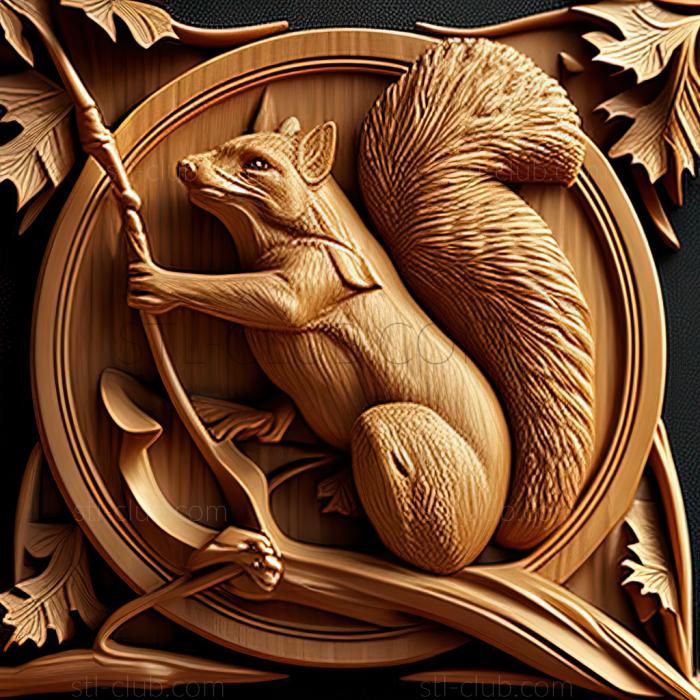 st Squirrel and Arrow famous animal